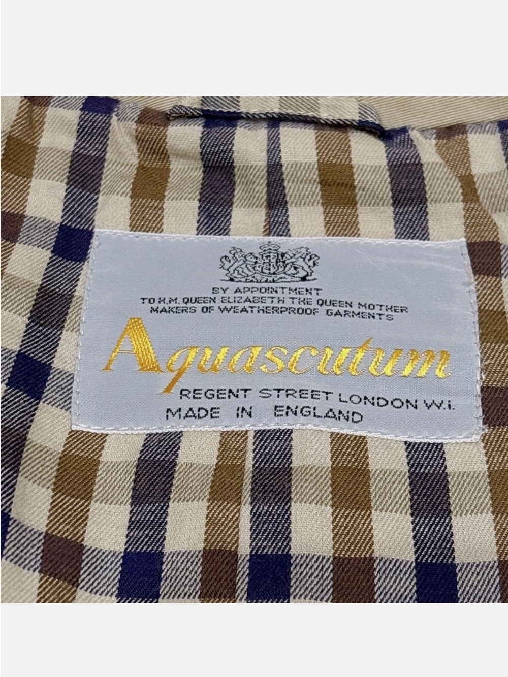 Aquascutum London Beige Trench Coat - Picture 7 of 7
